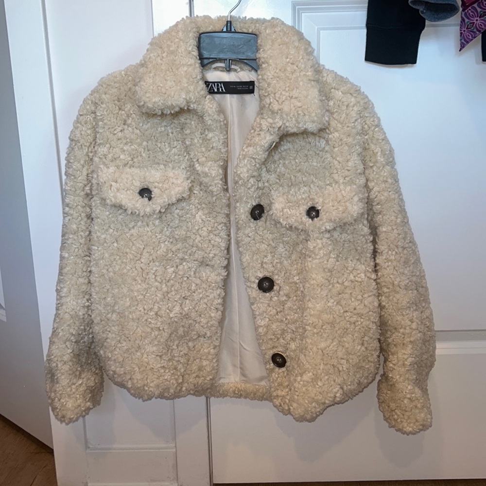 Zara Shearling Jacket - image 3